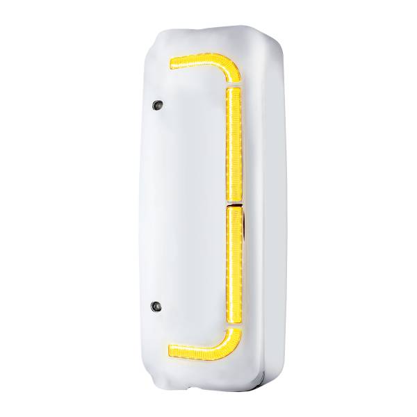 UNITED PACIFIC - UNITED PACIFIC - 42230 - TAPA DE ESPEJO CROMADA DE 48 LED CON LED SECUENCIAL PARA FL CENTURY (2005-2010) Y COLUMBIA (2005-2020) - CONDUCTOR