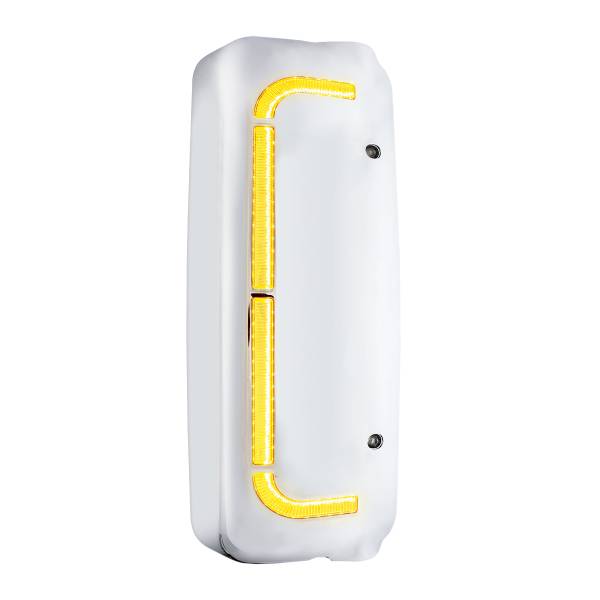 UNITED PACIFIC - UNITED PACIFIC - 42231 - TAPA DE ESPEJO CROMADA DE 48 LED CON LED SECUENCIAL PARA FL CENTURY (2005-2010) Y COLUMBIA (2005-2020) - PASAJERO