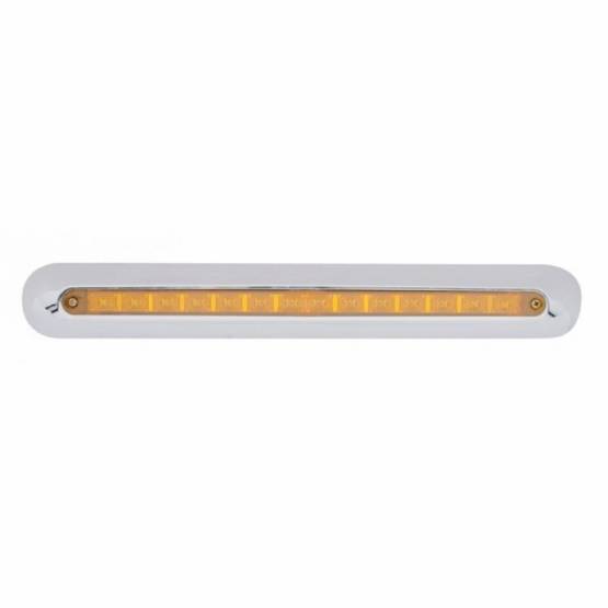 UNITED PACIFIC - UNITED PACIFIC - 42311 - BARRA DE LUCES DE ESPEJO FREIGHTLINER DE 14 LED DE 12" - LED ÁMBAR/LENTE ÁMBAR