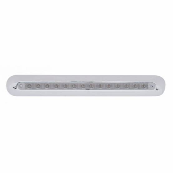 UNITED PACIFIC - UNITED PACIFIC - 42312 - BARRA DE LUCES DE ESPEJO FREIGHTLINER DE 14 LED DE 12" - LED ÁMBAR/LENTE TRANSPARENTE