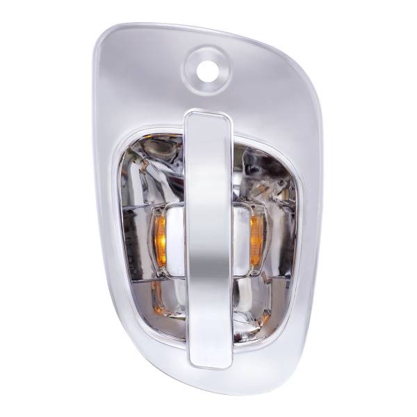 UNITED PACIFIC - UNITED PACIFIC - 42490 - CUBIERTA DE MANIJA DE PUERTA CROMADA CON 6 LED ÁMBAR PARA FREIGHTLINER CASCADIA 2008-2017 - PASAJERO
