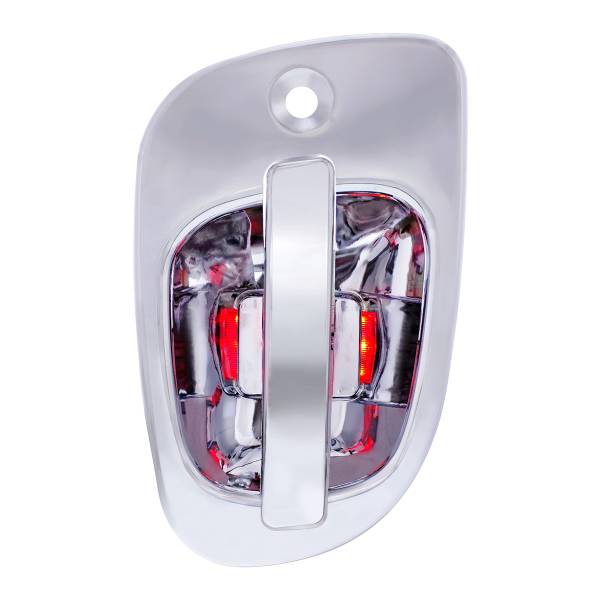 UNITED PACIFIC - UNITED PACIFIC - 42493 - TAPA DE MANIJA DE PUERTA CROMADA CON 6 LED ROJOS PARA FREIGHTLINER - CONDUCTOR