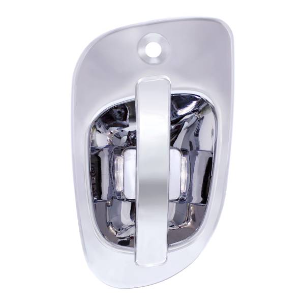 UNITED PACIFIC - UNITED PACIFIC - 42495 - TAPA DE MANIJA DE PUERTA CROMADA CON 6 LED BLANCOS PARA FREIGHTLINER - CONDUCTOR