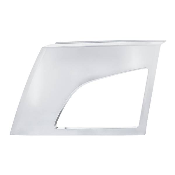 UNITED PACIFIC - UNITED PACIFIC - 42504 - CUBIERTA DEL AGUJERO DE LUZ ANTINIEBLA DEL PARACHOQUES ABS PLATA SATINADA PARA VOLVO VNL 2018-2024 - CONDUCTOR