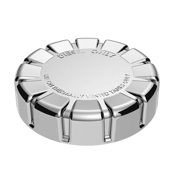 UNITED PACIFIC - UNITED PACIFIC - 42523 - TAPA DE TAPA DE COMBUSTIBLE DE PLÁSTICO CROMADA PARA KENWORTH - SIN BLOQUEO