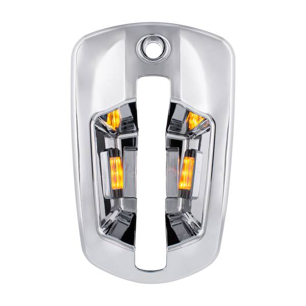 UNITED PACIFIC - UNITED PACIFIC - 42535 - CUBIERTA DE MANIJA DE PUERTA CROMADA DE 6 LED PARA FREIGHTLINER CASCADIA 2018-2024 - PASAJERO, LED ÁMBAR