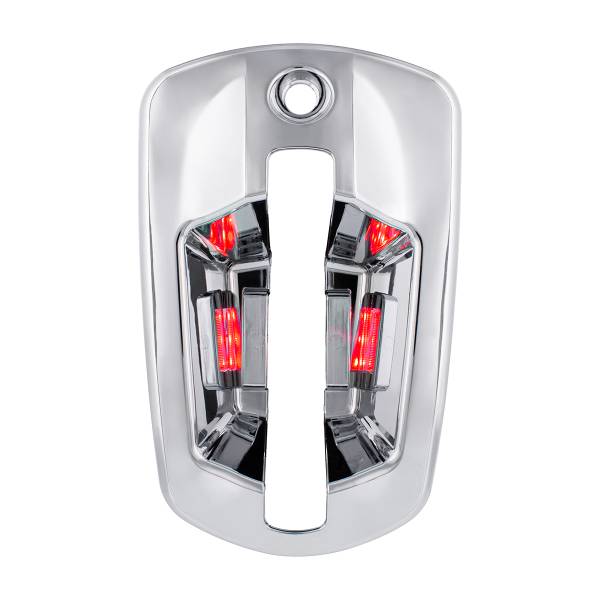UNITED PACIFIC - UNITED PACIFIC - 42541 - CUBIERTA DE MANIJA DE PUERTA CROMADA DE 6 LED PARA FREIGHTLINER CASCADIA 2018-2024 - PASAJERO, LED ROJO