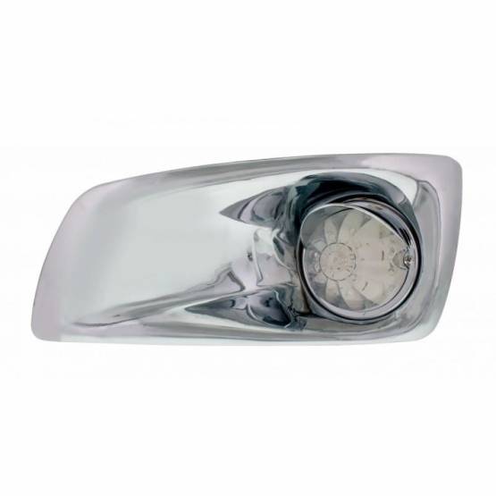UNITED PACIFIC - UNITED PACIFIC - 42717 - CUBIERTA DE LUZ ANTINIEBLA CON LUZ LED ÁMBAR HI/LO SANDÍA Y VISERA PARA 2007-17 KW T660 - CONDUCTOR - LENTE TRANSPARENTE