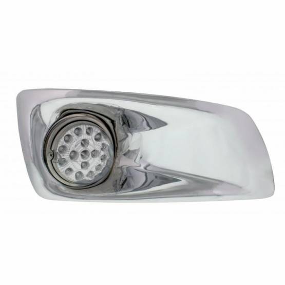 UNITED PACIFIC - UNITED PACIFIC - 42735 - CUBIERTA DE LUZ ANTINIEBLA CON LUZ REFLECTOR DE ESTILO CLARO DE 17 LED ÁMBAR PARA 2007-17 KW T660 - PASAJERO - LENTE CLARO