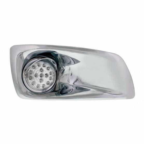UNITED PACIFIC - UNITED PACIFIC - 42751 - CUBIERTA DE LUZ ANTINIEBLA CON LUZ REFLECTORA ALTA/BAJA DE 17 LED ÁMBAR Y VISERA PARA 2007-17 KW T660 - LENTE TRANSPARENTE PARA EL PASAJERO