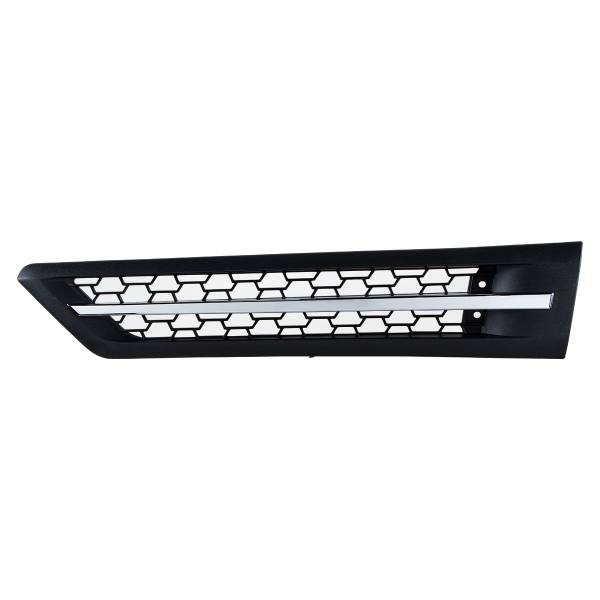 UNITED PACIFIC - UNITED PACIFIC - 42871 - REJILLA DE ENTRADA DE AIRE DE CAPOTA CON LED BLANCO PARA FREIGHTLINER CASCADIA 126 2018-2024 - CONDUCTOR