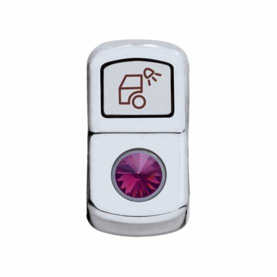 UNITED PACIFIC - UNITED PACIFIC - 45142 - TAPA DEL INTERRUPTOR BASCULANTE DE LUZ DE CARGA CON CRISTAL MORADO