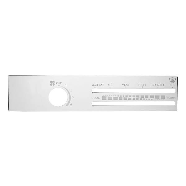 UNITED PACIFIC - UNITED PACIFIC - 48301 - PLACA DE CONTROL DE A/C DE INOXIDABLE FREIGHTLINER