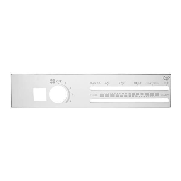 UNITED PACIFIC - UNITED PACIFIC - 48302 - PLACA DE CONTROL DE A/C INOXIDABLE CON APERTURA DE RECIRCULADO PARA FREIGHTLINER