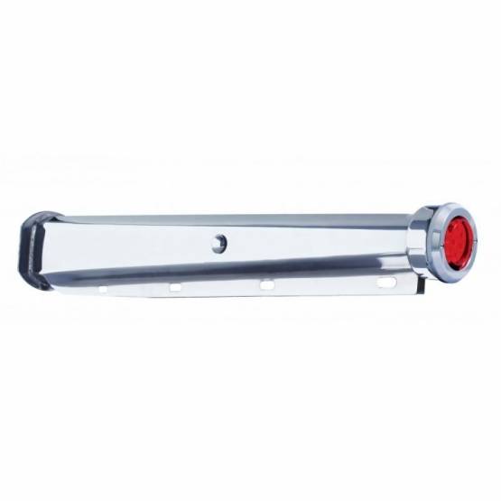 UNITED PACIFIC - UNITED PACIFIC - 66005 - COLGANTES PARA GUARDABARROS DE TRABAJO PESADO DE 30" CON TAPA EXTREMA Y BISEL DE REFLECTOR DE 9 LED - LED ROJO/LENTE ROJA (PAR)