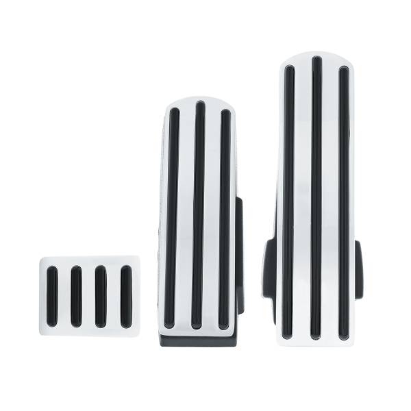 UNITED PACIFIC - UNITED PACIFIC - 70320 - JUEGO DE PEDALES DE ALUMINIO BILLET CON GOMA NEGRA PARA KENWORTH