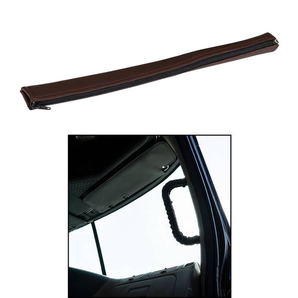 UNITED PACIFIC - UNITED PACIFIC - 70413 - CUBIERTA PARA BARRA DE ASIENTO DE ASISTENCIA AL CONDUCTOR DE 17" - CUERO INGENIERADO MARRÓN