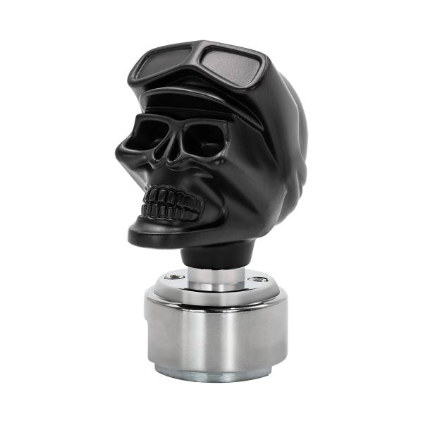 UNITED PACIFIC - UNITED PACIFIC - 70669 - POMO DE CAMBIO SKULL BIKER CON ADAPTADOR 13/15/18 VELOCIDADES - NEGRO