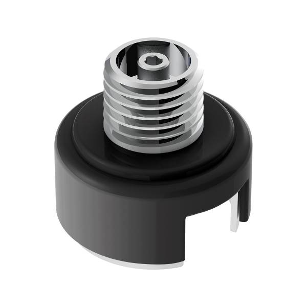 UNITED PACIFIC - UNITED PACIFIC - 70929 - ADAPTADOR DE MONTAJE DE PERILLA DE CAMBIO CON ROSCA M30X3.5 PARA CAMBIO EATON FULLER STYLE 13/15/18 - NEGRO MATE