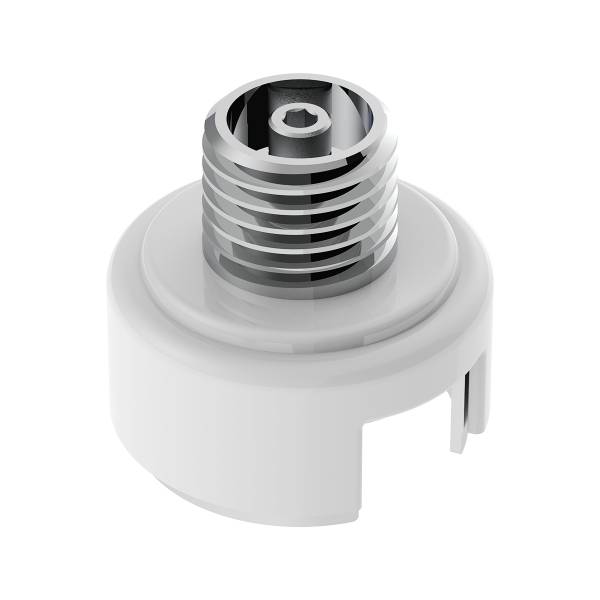 UNITED PACIFIC - UNITED PACIFIC - 71028 - ADAPTADOR DE MONTAJE DE PERILLA DE CAMBIO CON ROSCA M30X3.5 PARA CAMBIO EATON FULLER STYLE 13/15/18 - BLANCO PERLA