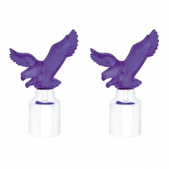 UNITED PACIFIC - UNITED PACIFIC - 86089 - GUÍA SUPERIOR PARA PARACHOQUES EAGLE CON BASE CROMADA - MORADO (PACK DE 2)