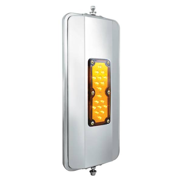 UNITED PACIFIC - UNITED PACIFIC - 86501B - ESPEJO COSTA OESTE DE ACERO INOXIDABLE 430 DE 7" X 16" 18 LED - CALEFACTADO