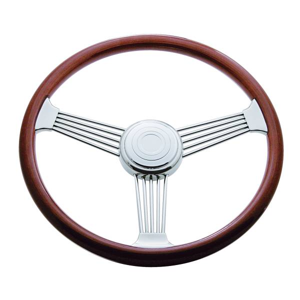 UNITED PACIFIC - UNITED PACIFIC - 88110 - VOLANTE BANJO DE 18" CON KIT DE BOTÓN DE BUJE Y BOCINA PARA PETERBILT (1998-2005), KENWORTH (2001-2002)