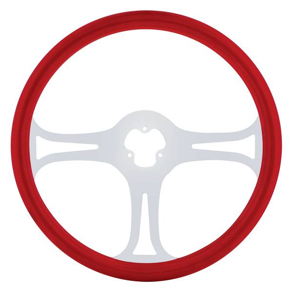 UNITED PACIFIC - UNITED PACIFIC - 88247 - VOLANTE DE HOJAS DE COLOR DE 18" - ROJO ÍNDIGO