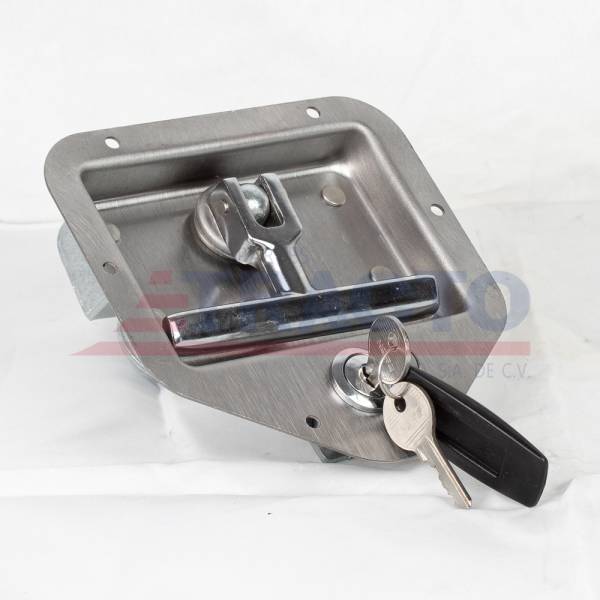 GENERICA - GENERICA-CPN1237-CHAPA HUNDIDA PALETA CON LLAVE ACERO INOXIDABLE