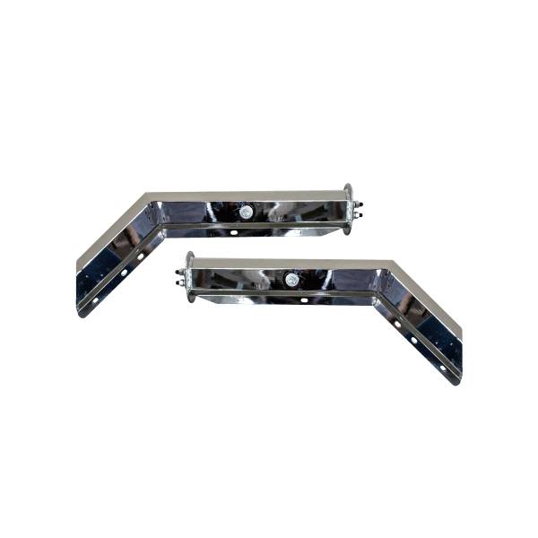 ATM - ATM - ATM-10651 - COLGADOR DE LODERA BAZUCA ANGULADO TORNILLO 1 1/8" SEPARACION CON RESORTE CROMADO PAR