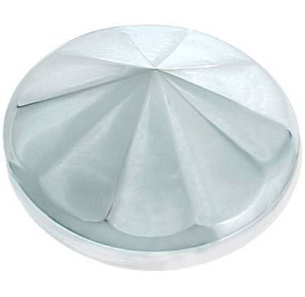 GENERICA - GENERICA-RAN0987-COPA DE FLECHA TRASERA 8" ROMANA PARA EJE CON 8 TORNILLOS DE 5/8" CROMADO