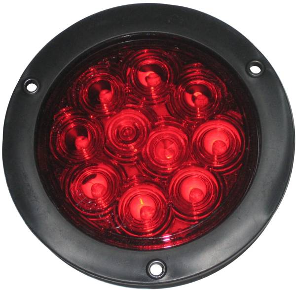 GENERICA - GENERICA-PPN8002R-PLAFON REDONDO 4" 10 LEDS ROJO CON FLANGE