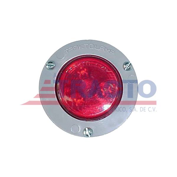 GENERICA - GENERICA-PPN1495-PLAFON REDONDO 2" 3 LEDS ROJO CON FLANGE