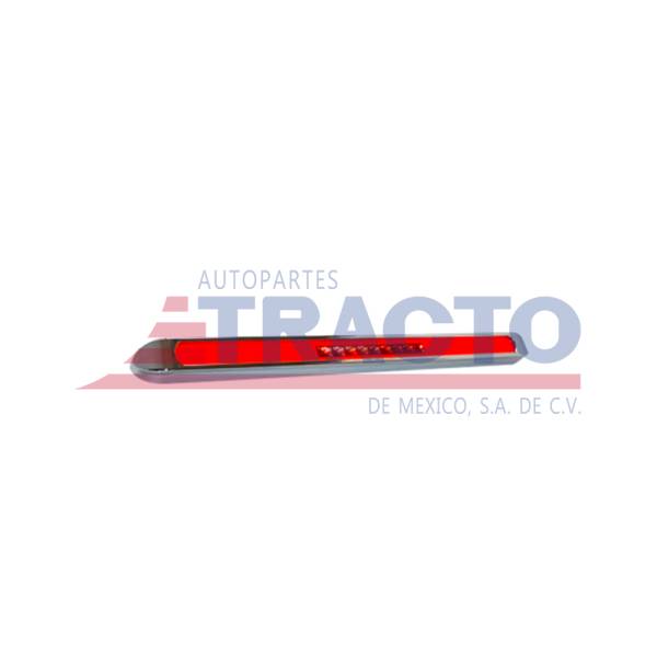 ATM - ATM - 1026AH-R - PLAFON BARRA ATM 39 LEDS ROJO HALO 13 1/4" X 1" X 3/4" BISEL PLASTICO CROMADO 12-24V