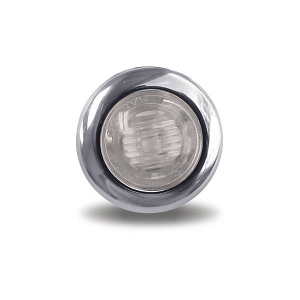 TRUX - TRUX - TLED-BX3AB - PLAFON TRUX 2 LEDS AMBAR/AZUL REDONDO 3/4" BISEL PLASTICO CROMADO