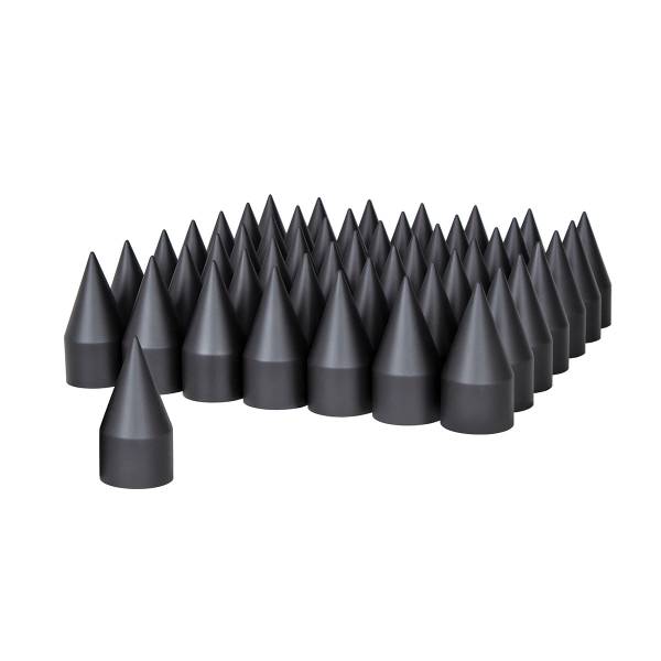 UNITED PACIFIC - UNITED PACIFIC - 10000B - TAPA DE TUERCA DE ESPIGA NEGRA MATE DE 33 MM X 4-1/8" - ROSCADA (A GRANEL)