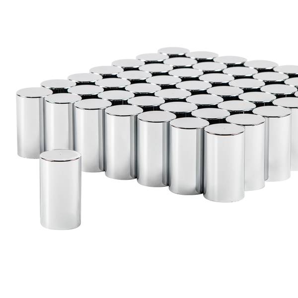 UNITED PACIFIC - UNITED PACIFIC - 10013CB - TAPAS DE TUERCAS DE CILINDRO DE PLÁSTICO CROMADO DE 33 MM X 3-1/2" - ROSCADAS (CAJA DE COLOR DE 60)