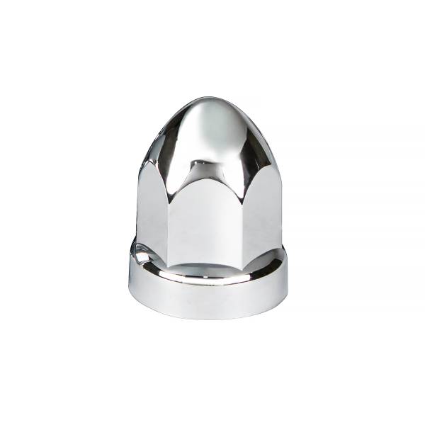 UNITED PACIFIC - UNITED PACIFIC - 10049B - TAPA DE TUERCA DE BALA DE PLÁSTICO CROMADA DE 33 MM X 2-3/4" CON BRIDA - A PRESIÓN (A GRANEL)