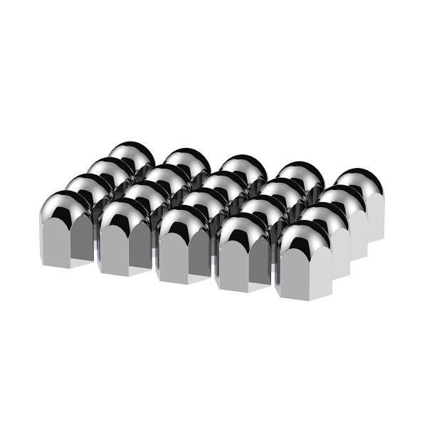 UNITED PACIFIC - UNITED PACIFIC - 10057 - TAPAS DE TUERCAS ESTÁNDAR DE PLÁSTICO CROMADO DE 1-1/2" X 2-1/4" - A PRESIÓN (CAJA DE 20)