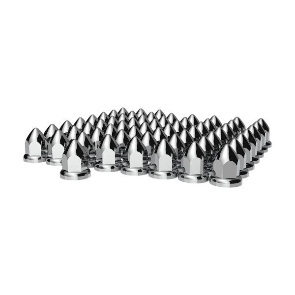 UNITED PACIFIC - UNITED PACIFIC - 10075B - TAPA DE TUERCA DE BALA DE PLÁSTICO CROMADA DE 33 MM X 2-3/8" CON BRIDA - A PRESIÓN (A GRANEL)