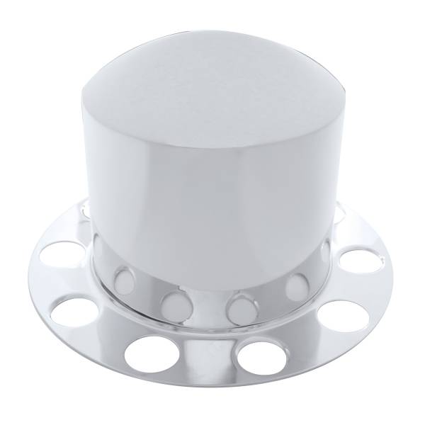 UNITED PACIFIC - UNITED PACIFIC - 10211 - CUBIERTA CROMADA DEL EJE TRASERO KIT DE 2 PIEZAS PARA TAPA DE TUERCA DE 1-1/2" - RUEDA DE ALUMINIO