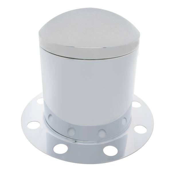 UNITED PACIFIC - UNITED PACIFIC - 10250 - TAPA CROMADA DEL EJE TRASERO KIT DE 3 PIEZAS PARA TAPA DE TUERCA DE 33 MM - RUEDA DE ACERO/ALUMINIO (8 AGUJEROS)