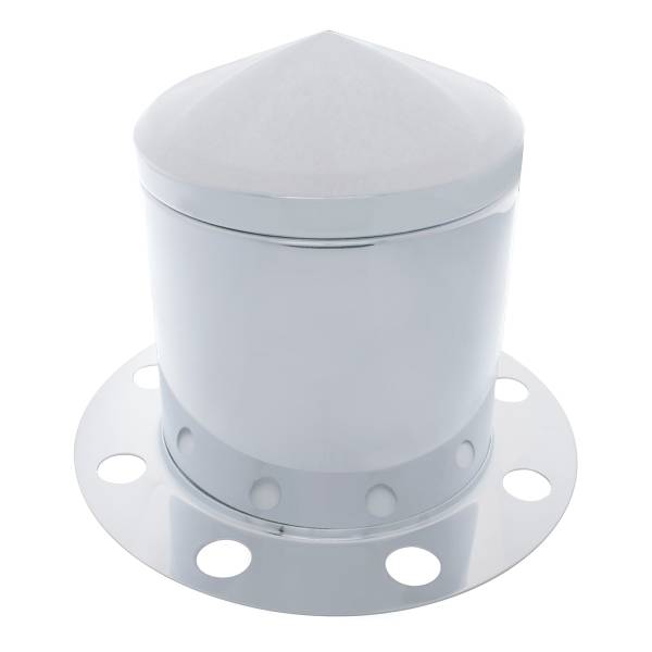 UNITED PACIFIC - UNITED PACIFIC - 10251 - TAPA DE EJE TRASERO PUNTA CROMADA KIT DE 3 PIEZAS PARA TAPA DE TUERCA DE 33 MM - RUEDA DE ACERO/ALUMINIO (8 AGUJEROS)
