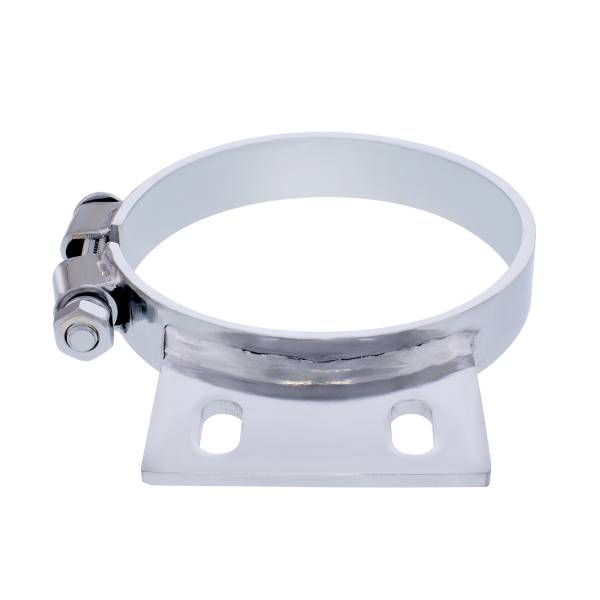 UNITED PACIFIC - UNITED PACIFIC - 10327 - ABRAZADERA DE ESCAPE DE CABINA CROMADA DE 5" PARA PETERBILT