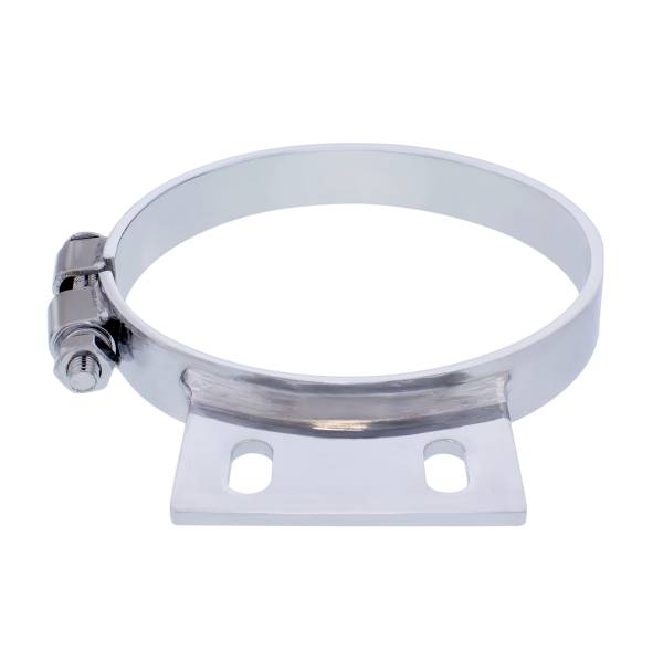 UNITED PACIFIC - UNITED PACIFIC - 10328 - ABRAZADERA DE ESCAPE DE CABINA CROMADA DE 6" PARA PETERBILT