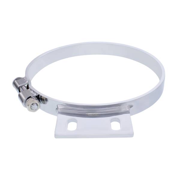 UNITED PACIFIC - UNITED PACIFIC - 10330 - ABRAZADERA DE ESCAPE DE CABINA CROMADA DE 8" PARA PETERBILT