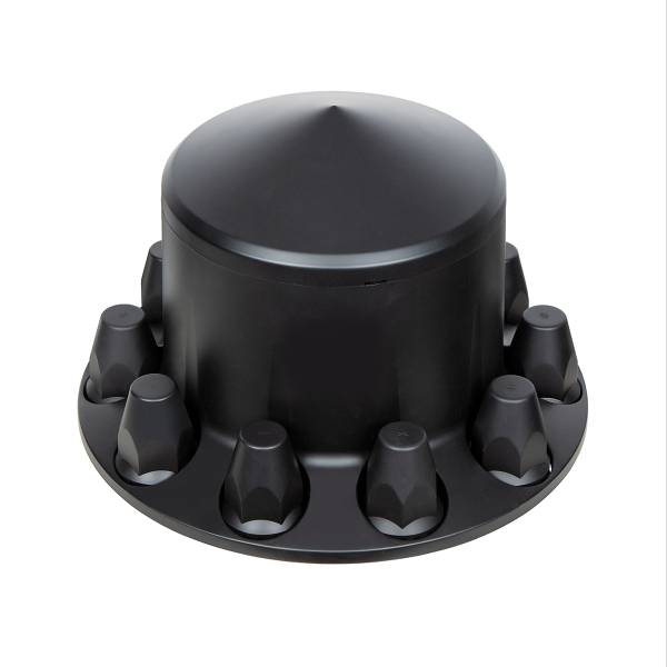 UNITED PACIFIC - UNITED PACIFIC - 10340 - TAPA DE EJE TRASERO PUNTA CON TAPAS DE TUERCAS DE ROSCA ESTÁNDAR DE 33 MM - NEGRO MATE
