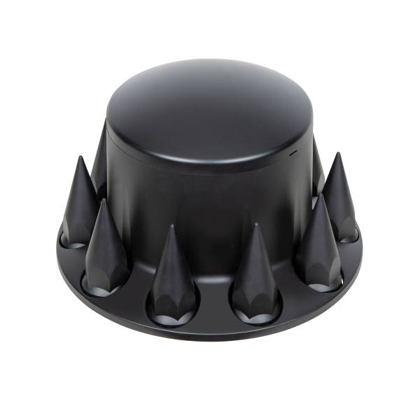 UNITED PACIFIC - UNITED PACIFIC - 10342 - TAPA DE EJE TRASERO DOMO CON TAPAS DE TUERCA DE ROSCA DE PICO DE 33MM - NEGRO MATE