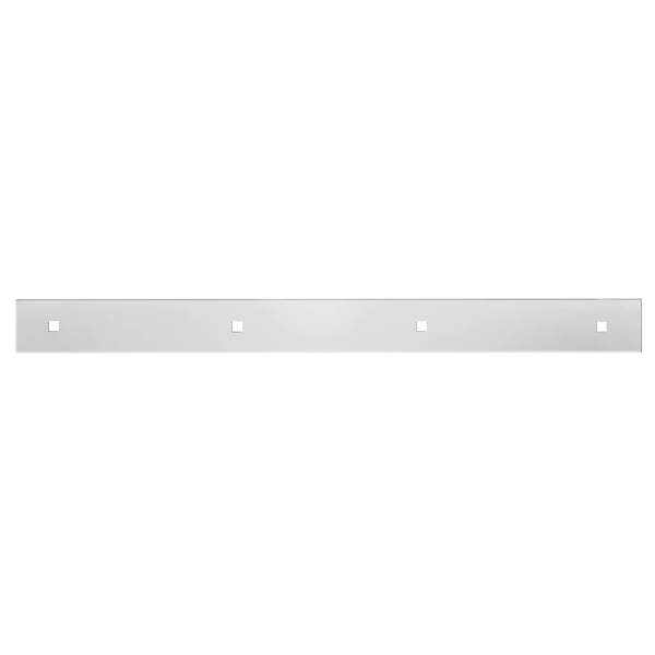 UNITED PACIFIC - UNITED PACIFIC - 10402 - PLACA LISA PARA GUARDABARROS SUPERIOR CROMADA DE 2" X 24" - PERNO A TRAVÉS