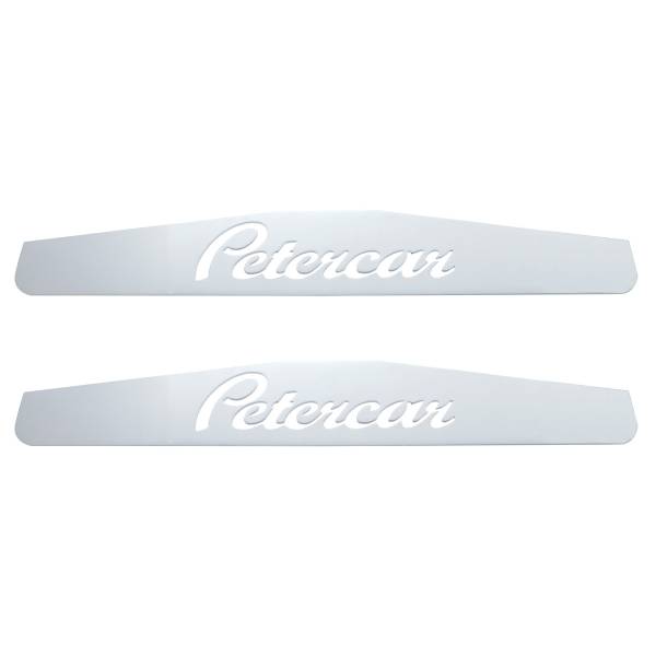 UNITED PACIFIC - UNITED PACIFIC - 10434P - PLACA DE GUARDABARROS INFERIOR PETERCAR CROMADA DE 4" X 24" - PERNO SOLDADO (TARJETA DE 2)